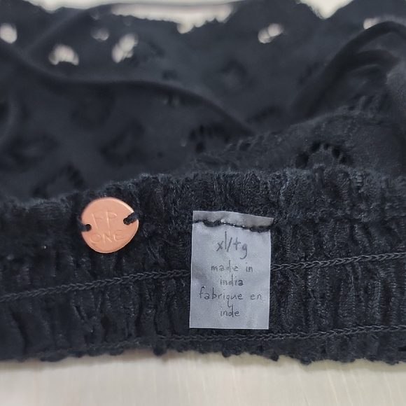 Black Free People Adella Bralette Size Xl - Picture 7 of 8